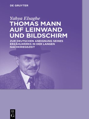 cover image of Thomas Mann auf Leinwand und Bildschirm